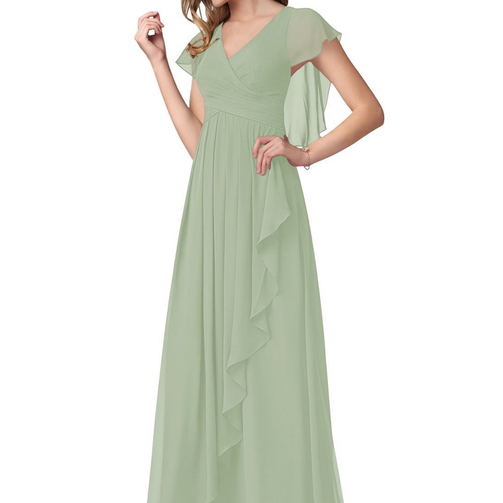 Azazie Esme Bridesmaid Dress in Dusty Sage